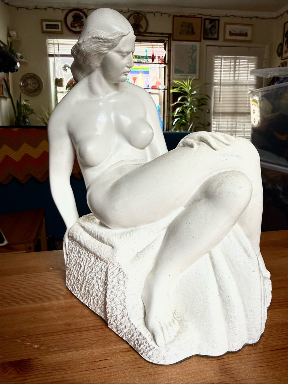 Vintage art deco Ivan Mestrovic female nude sculpture